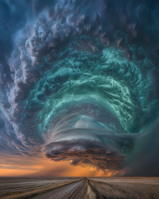 Dramatic clouds in a wide sky during sunset Free Premium Stock Photo - stock photo