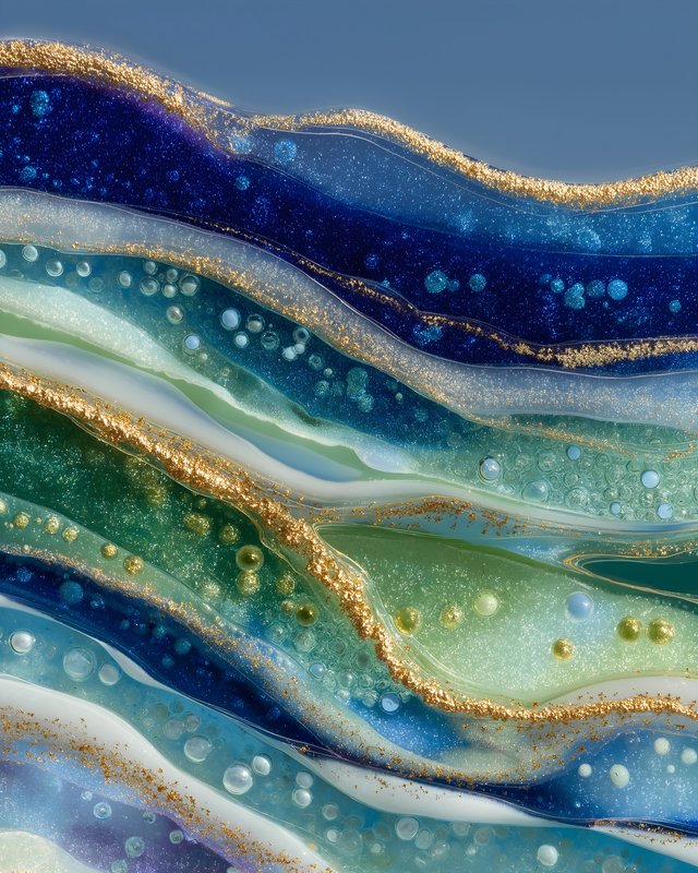 Colorful abstract design with flowing shapes and textures Free Premium Stock Photo - stock photo