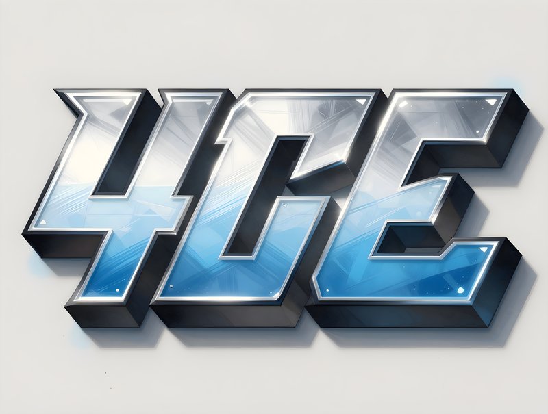 The design shows a 4D E sign with a three-dimensional style Free Premium Stock Photo - stock photo