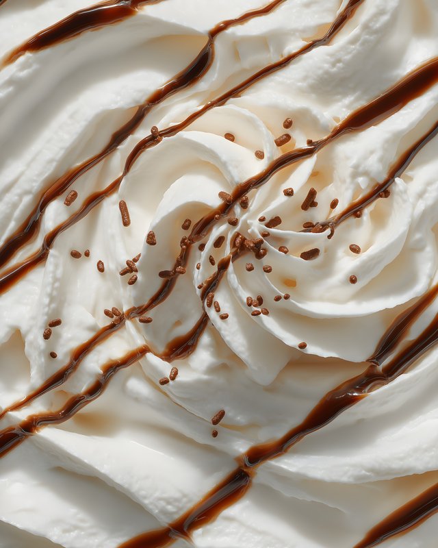 Whipped cream with chocolate and sprinkles on top Free Premium Stock Photo - stock photo