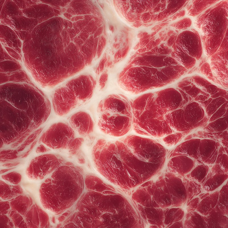Red texture shows details of meat or fat structures clearly Free Premium Stock Image - stock photo