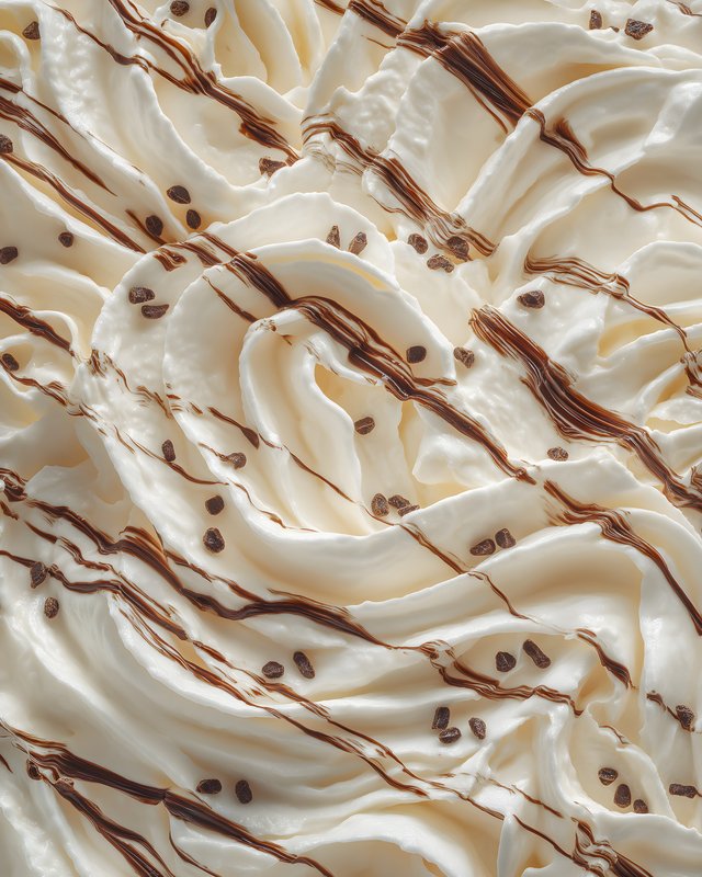 Chocolate and cream swirl with coffee beans on top Free Premium Stock Photo - stock photo