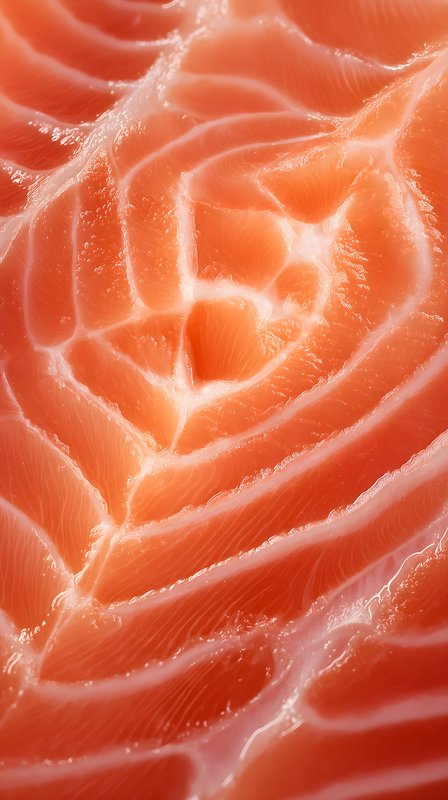 Close look at salmon fillet with clear texture and lines Free Premium Stock Image - stock photo