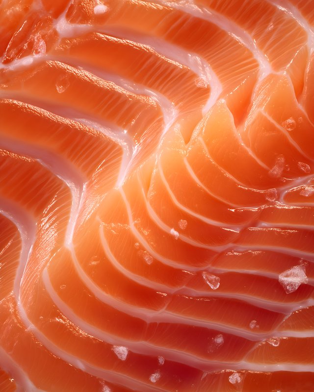 Fresh salmon fillet with clear texture and details Free Premium Stock Photo - stock photo