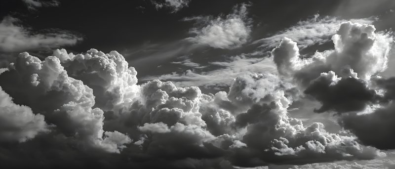 Dramatic clouds gather overhead during late afternoon sky Free Premium Stock Image - stock photo