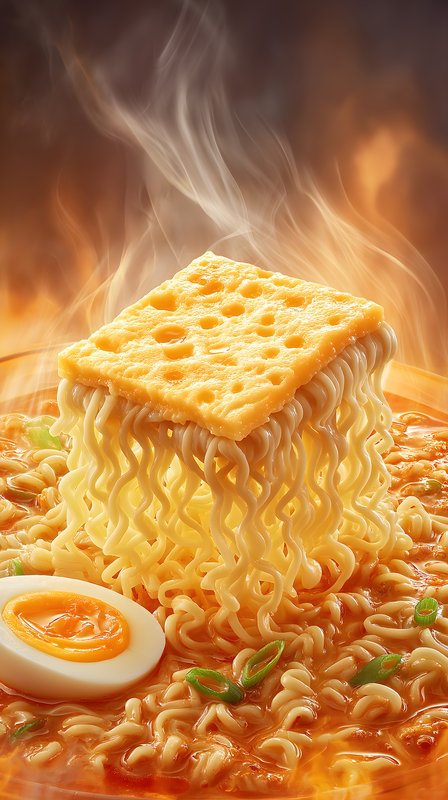 Noodles and egg served with melted cheese in a bowl Free Premium Stock Photo - stock photo