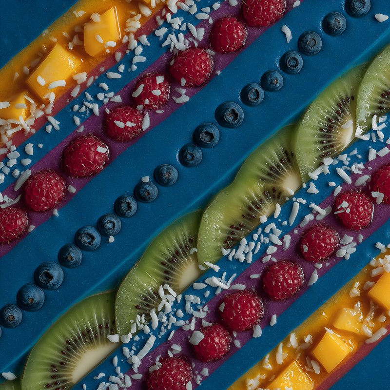 Colorful fruit arrangement on a dessert platter at a party Free Premium Stock Image - stock photo