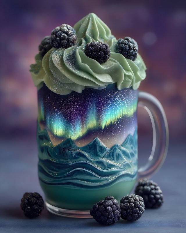 Unique drink with colorful layers and toppings Free Premium Stock Photo - stock photo