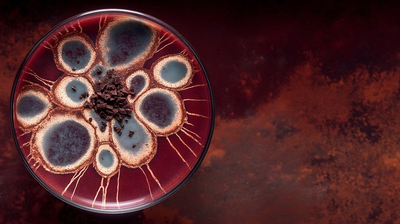 Coffee drink filled with chocolate and unique patterns Free Premium Stock Image - stock photo