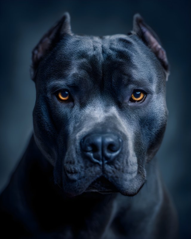 Dog with strong features looking directly at the camera Free Premium Stock Image - stock photo