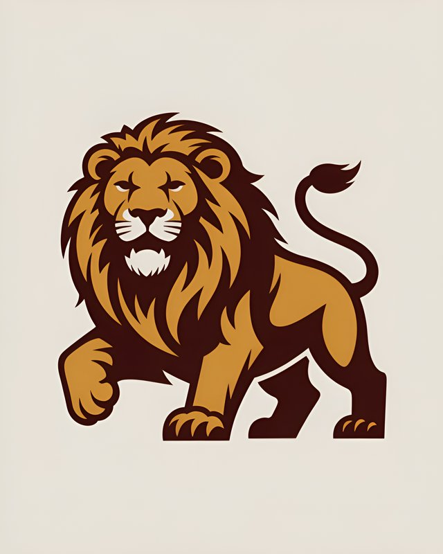 Lion walking on light background Premium Stock Photo - stock photo