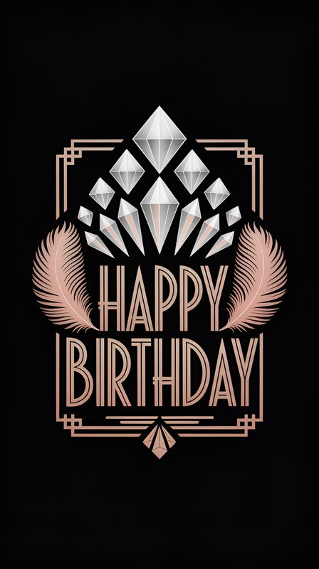 Celebrate a special birthday with a stylish design Premium Stock Photo - stock photo