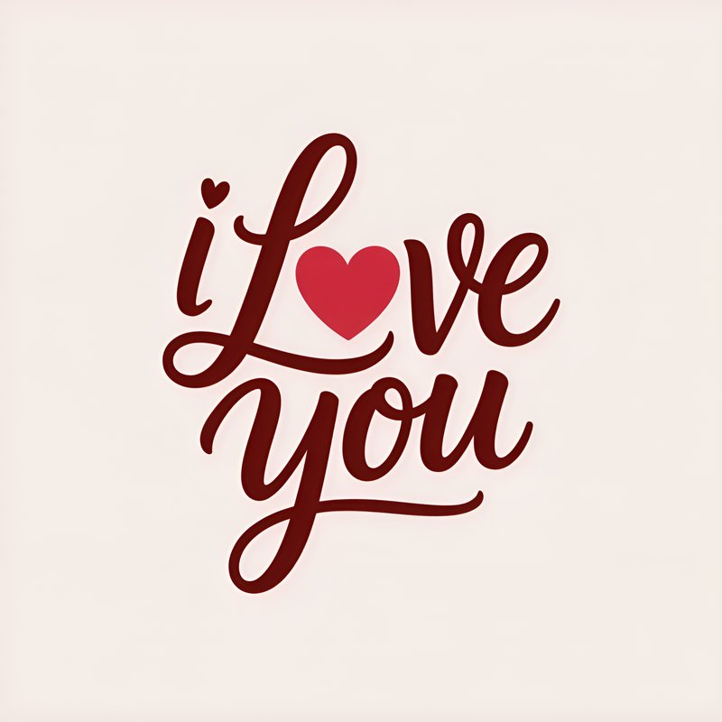 Simple message of love with heart symbol on light background Premium Stock Photo - stock photo