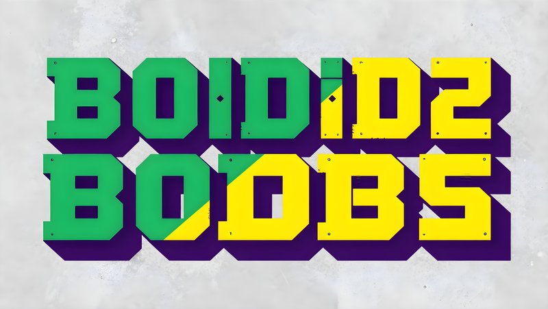 Creative lettering design on a concrete wall with bold colors Premium Stock Photo - stock photo