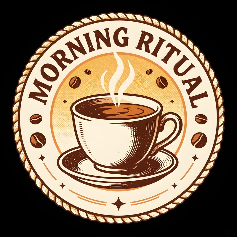 Coffee cup symbol representing a morning ritual for people Premium Stock Image - stock photo