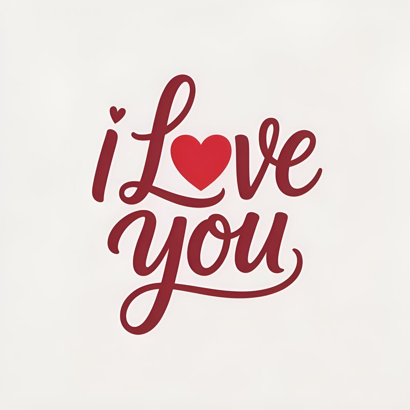 Words that express love with heart symbol in design Premium Stock Photo - stock photo