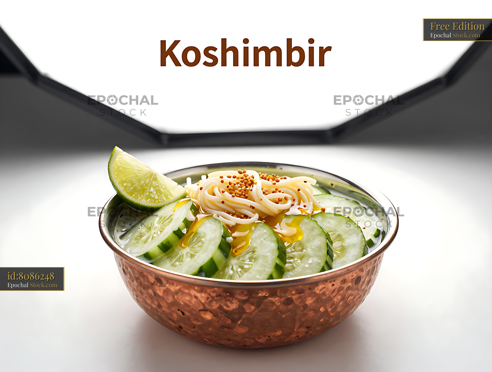 Kakdi Koshimbir: Indian Cucumber Salad - stock photo