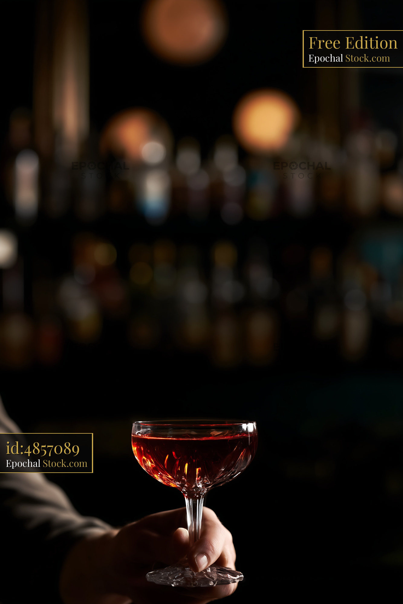 Red Cocktail Celebration at Night Venue - stock photo