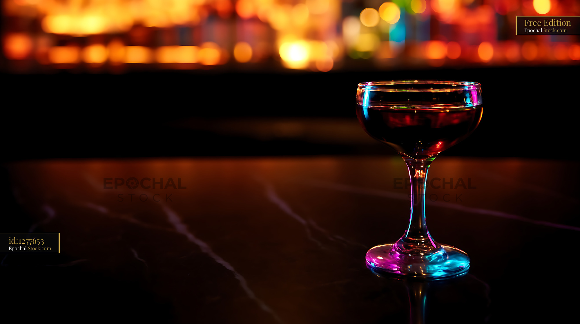 Bushwick Cocktail Served at Upscale Bar - stock photo