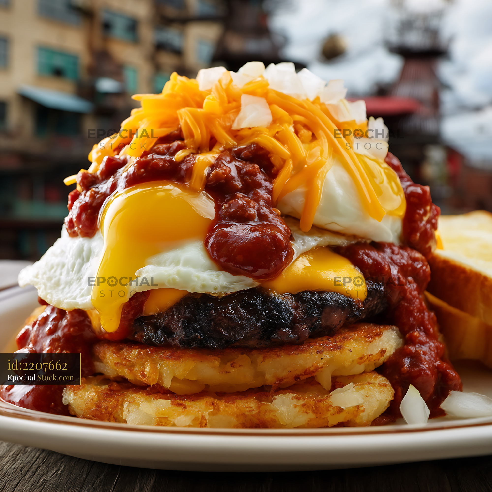 St. Louis Slinger with Crispy Noodles - stock photo