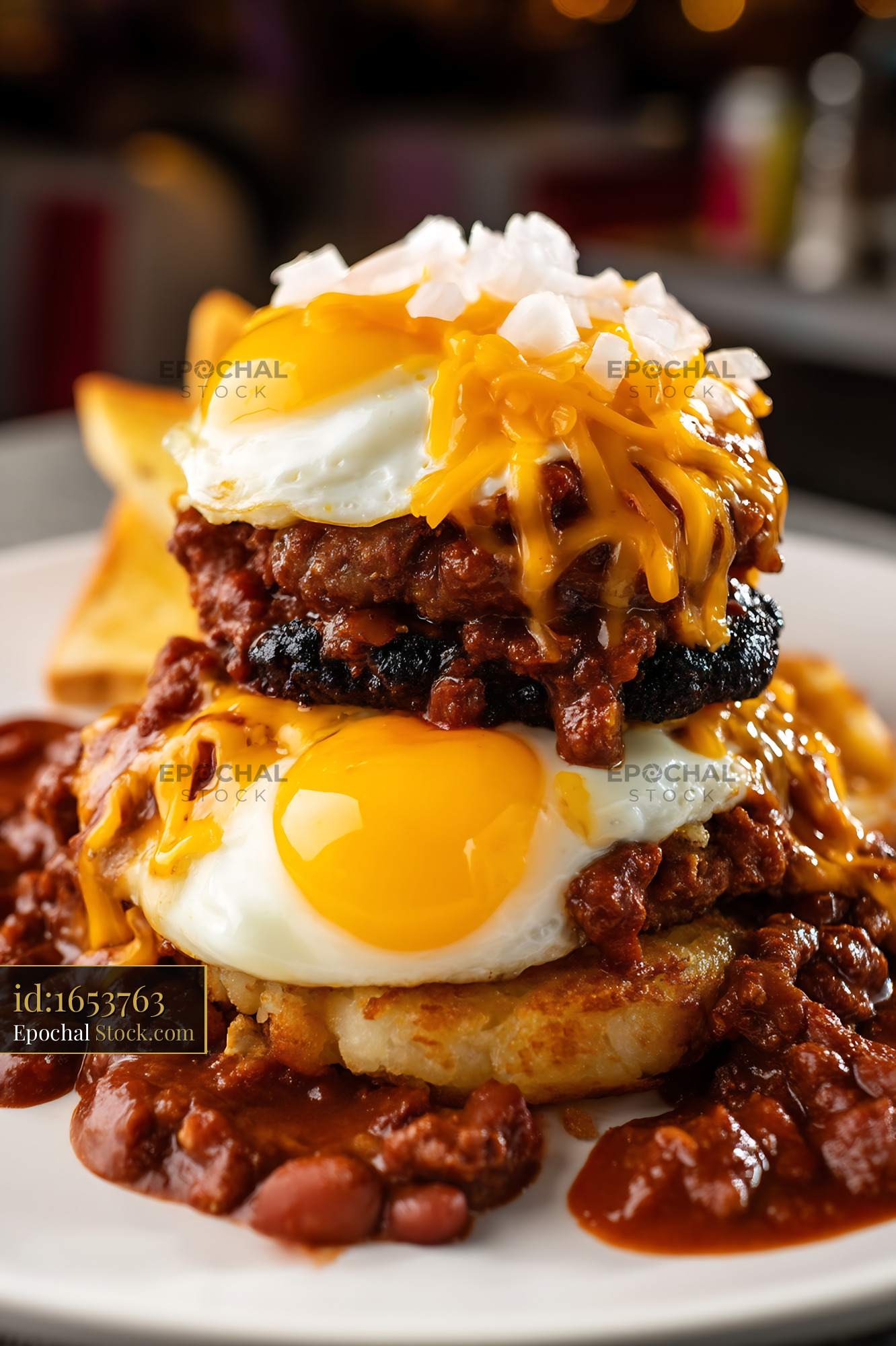 St. Louis Slinger Stacked Egg Sandwich - stock photo