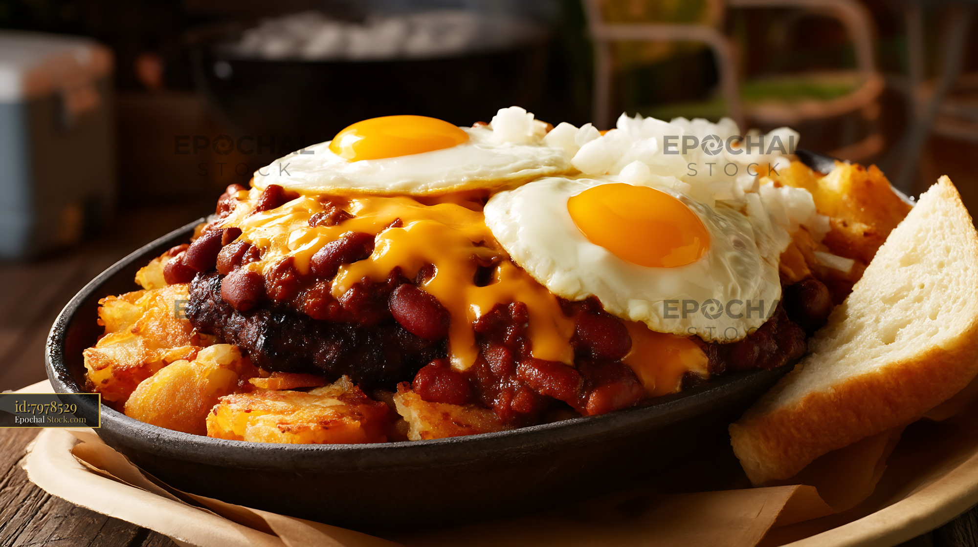 St. Louis Slinger with Egg and Cheese - stock photo