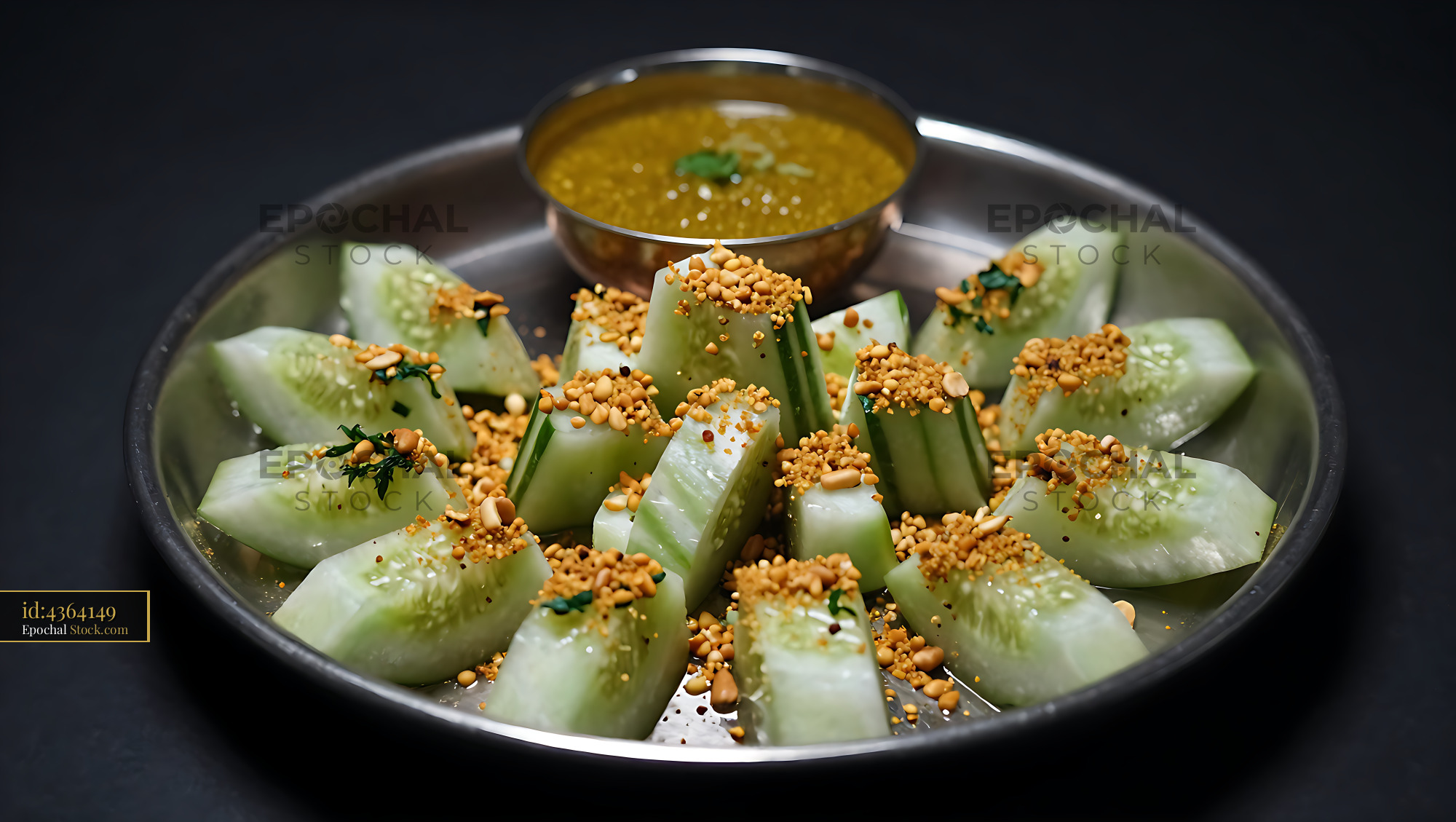 Kakdi Koshimbir: Indian Cucumber Salad - stock photo