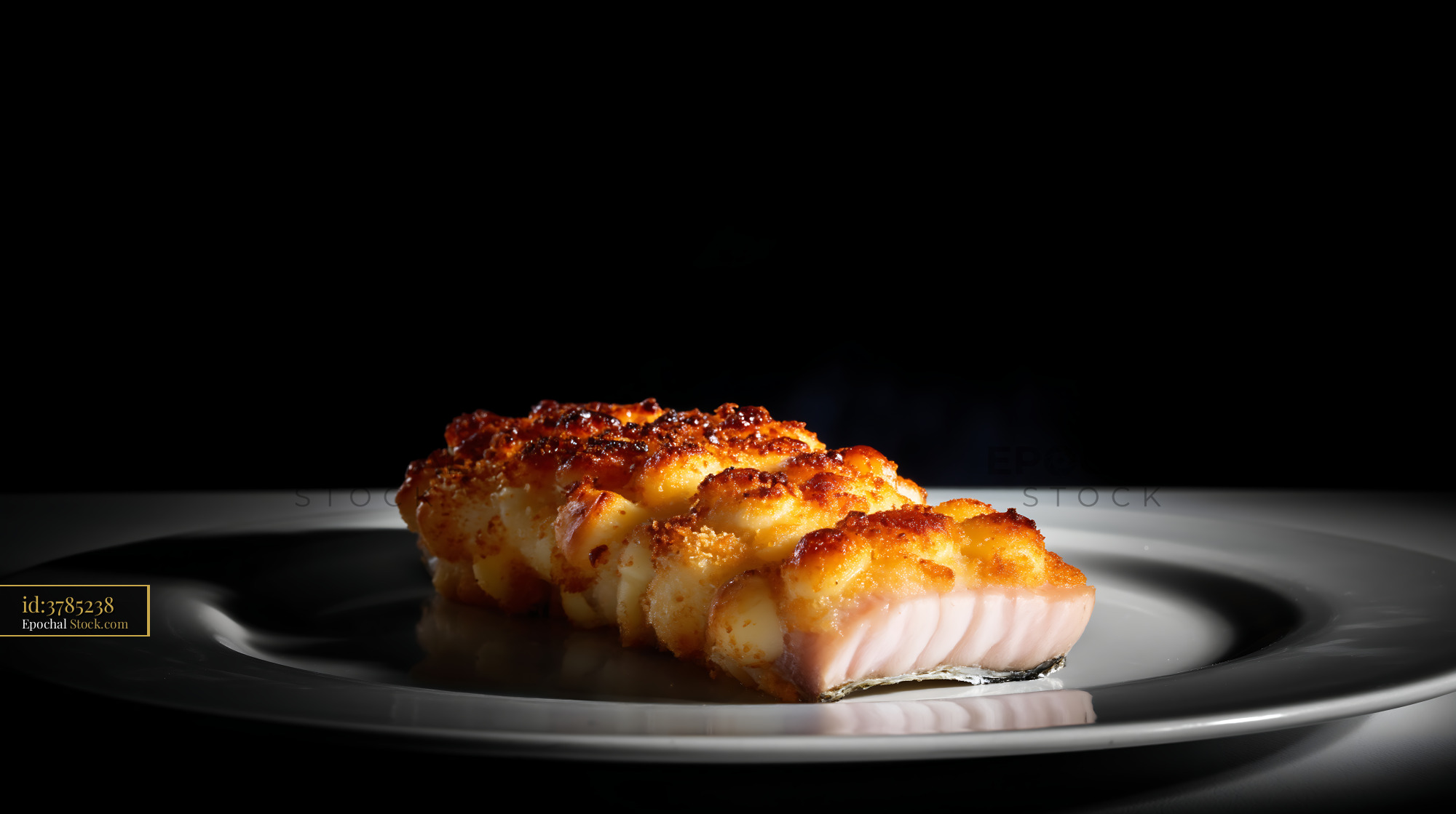 Seared Salmon Fillet with Golden Crust - stock photo