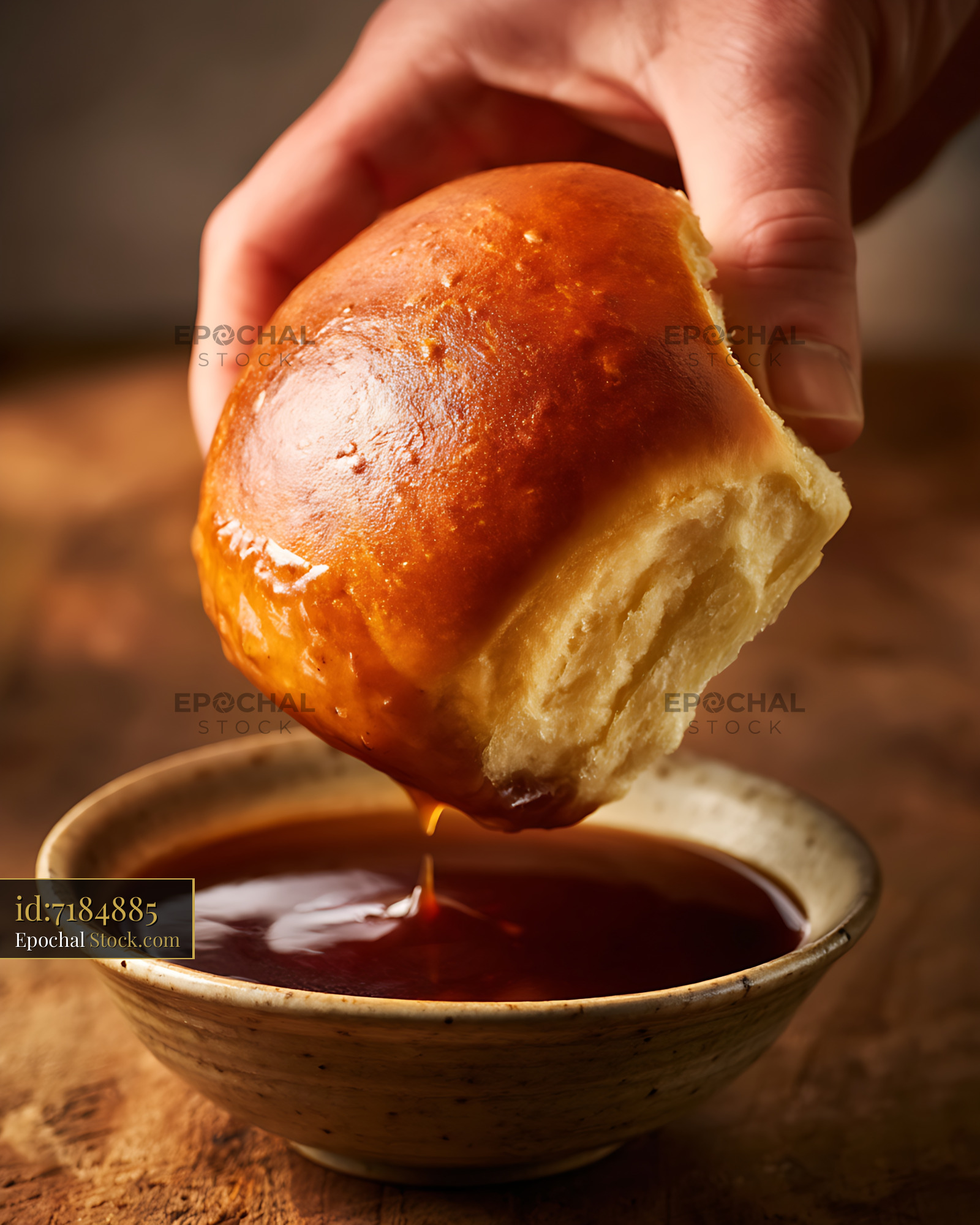 Chocolate Dipped Golden Pastry with Ganache - stock photo