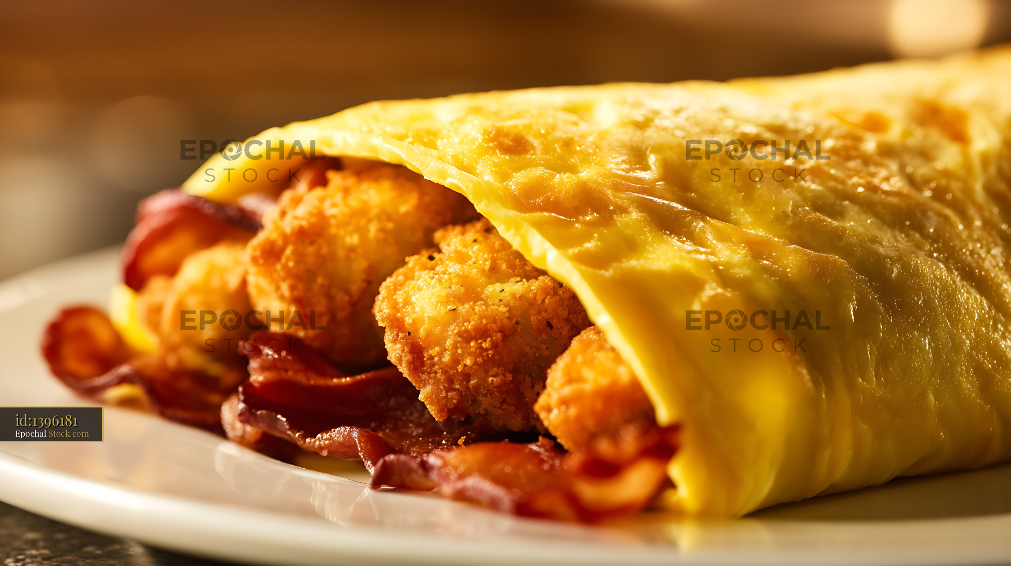 Golden Fried Shrimp Po'Boy Sandwich - stock photo