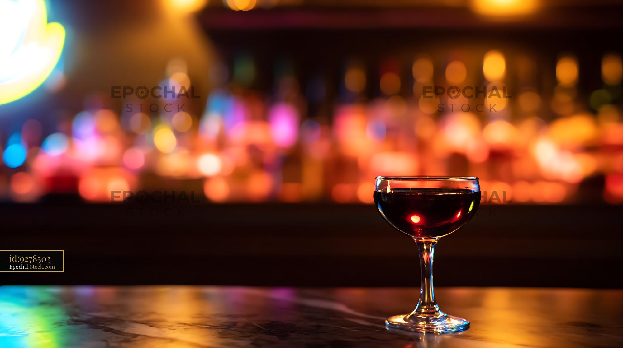 Dark Bushwick Cocktail Nightlife Scene - stock photo