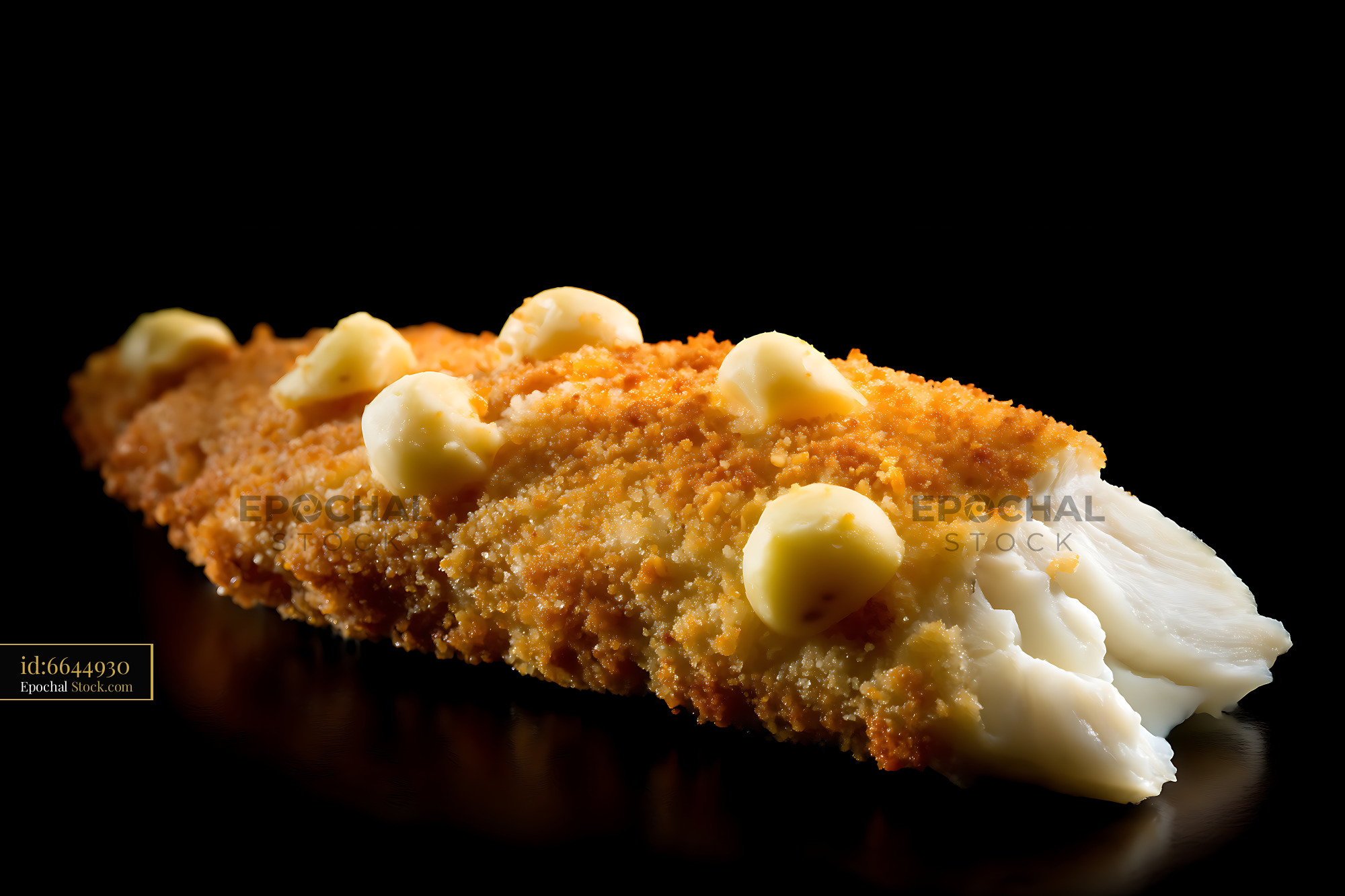 Cream-Filled Golden Finger Pastries - stock photo