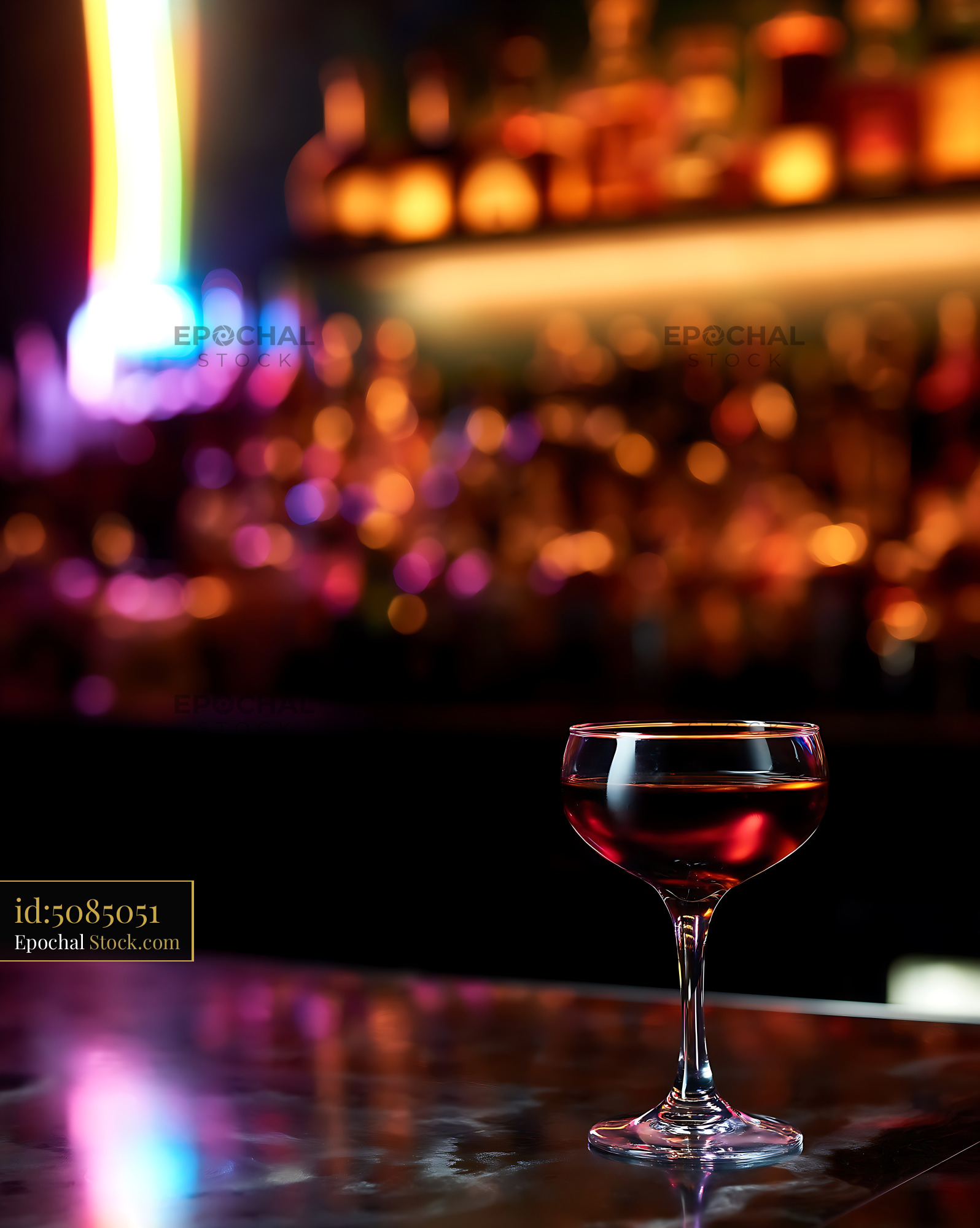 Bushwick Cocktail at Nightlife Lounge - stock photo