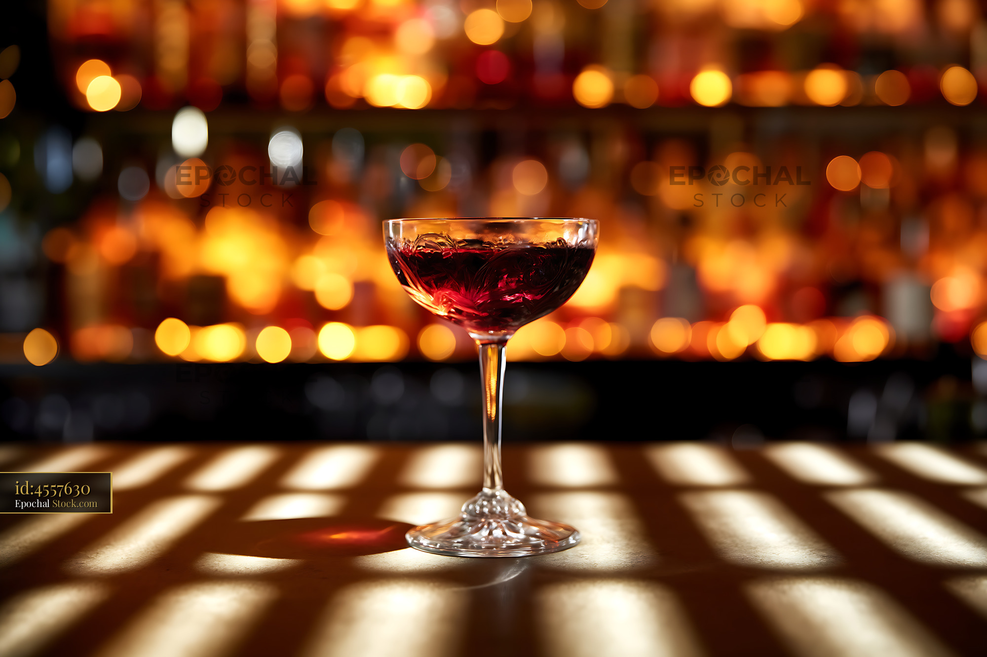 Bushwick Cocktail in Elegant Coupe Glass - stock photo