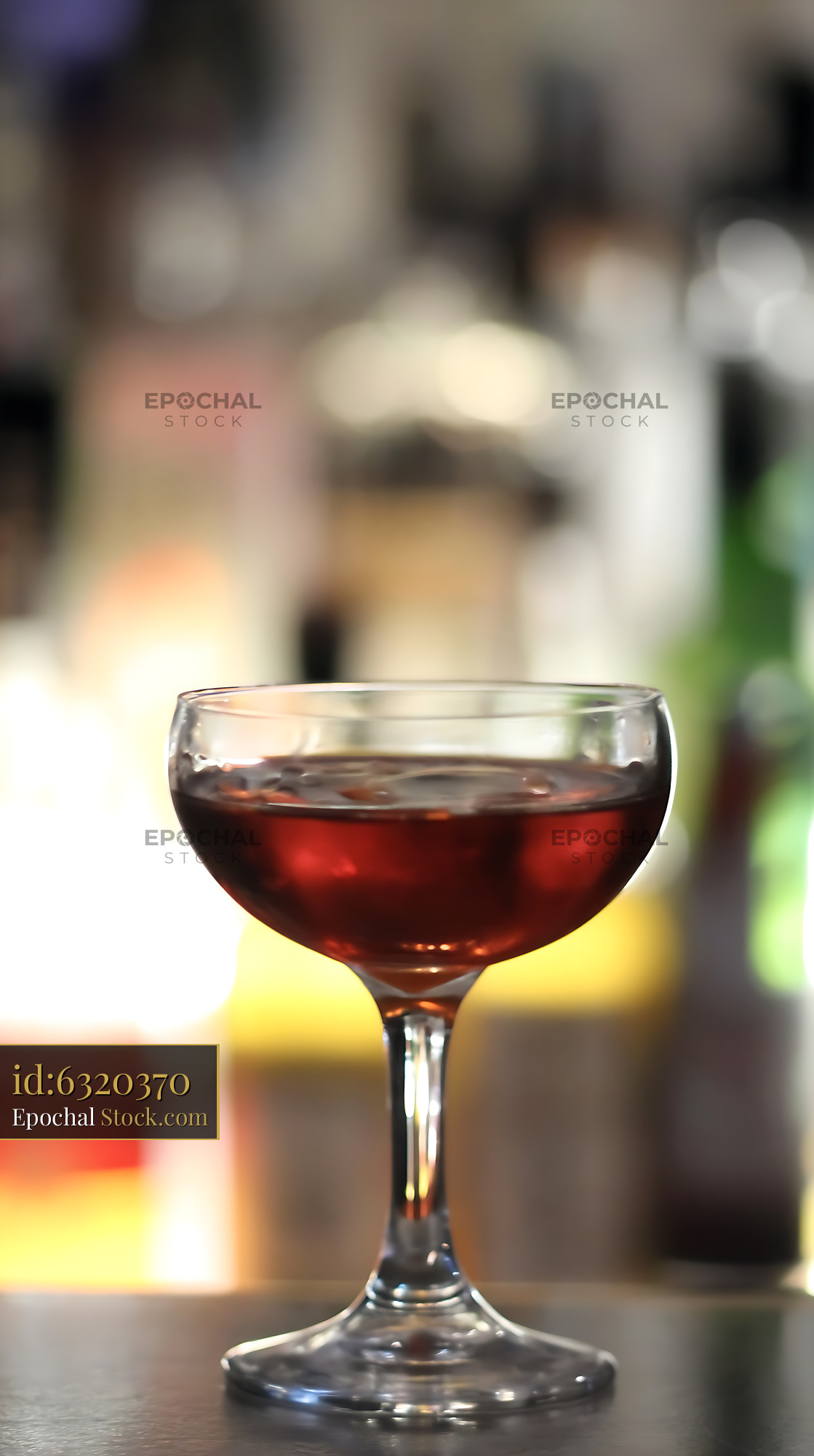 Bushwick Cocktail Served in Classic Coupe - stock photo