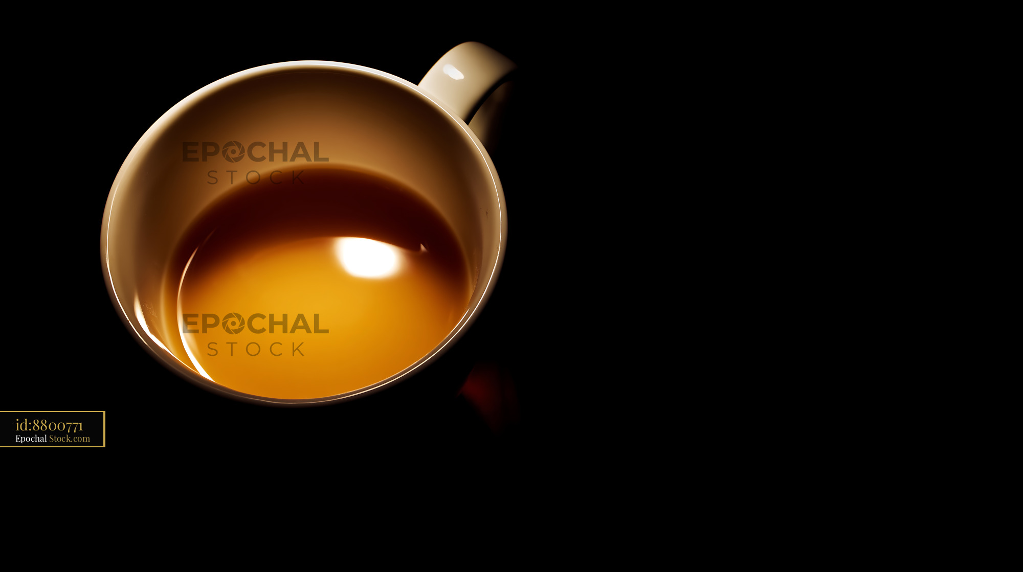 Steaming Black Tea in White Ceramic Cup - stock photo