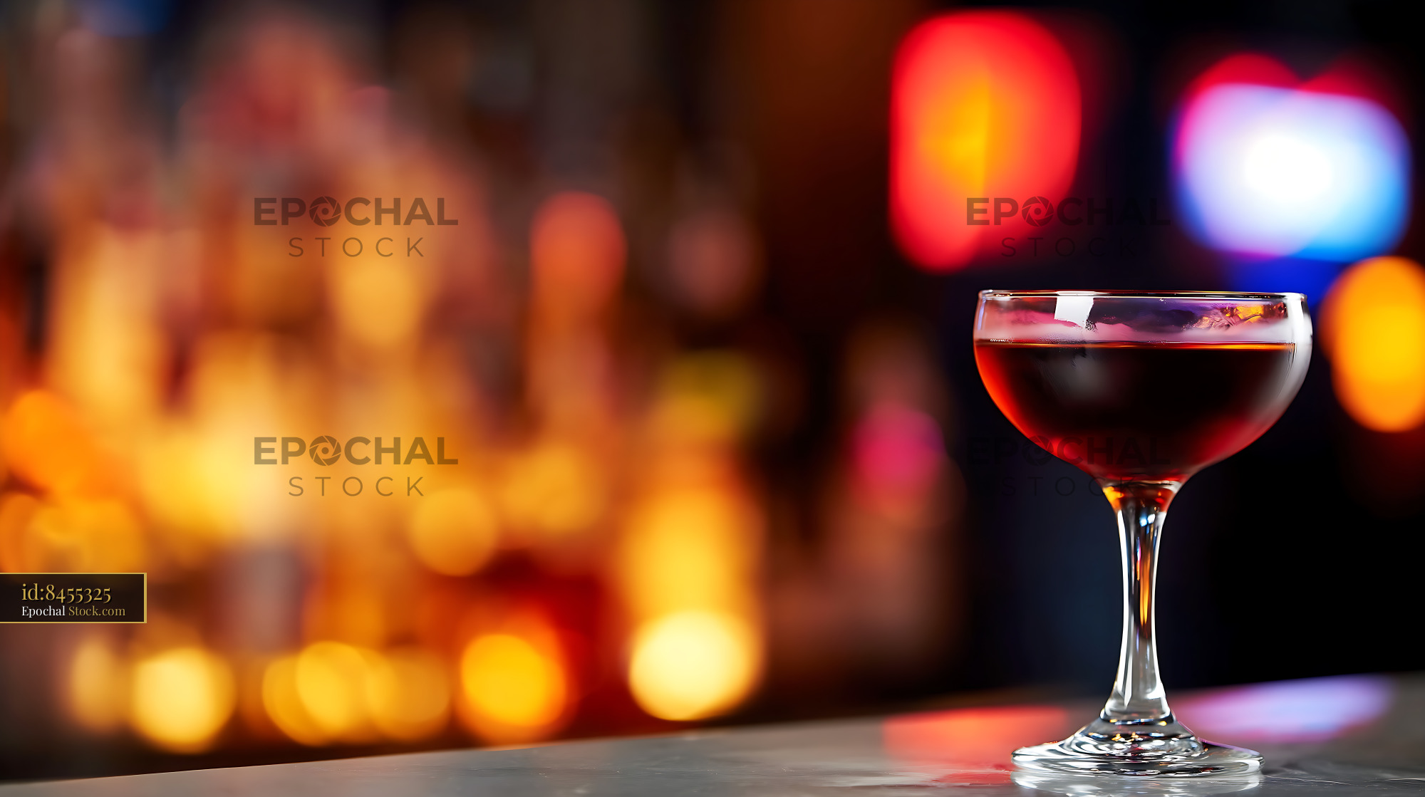 Bushwick Cocktail at Nightclub Bar - stock photo