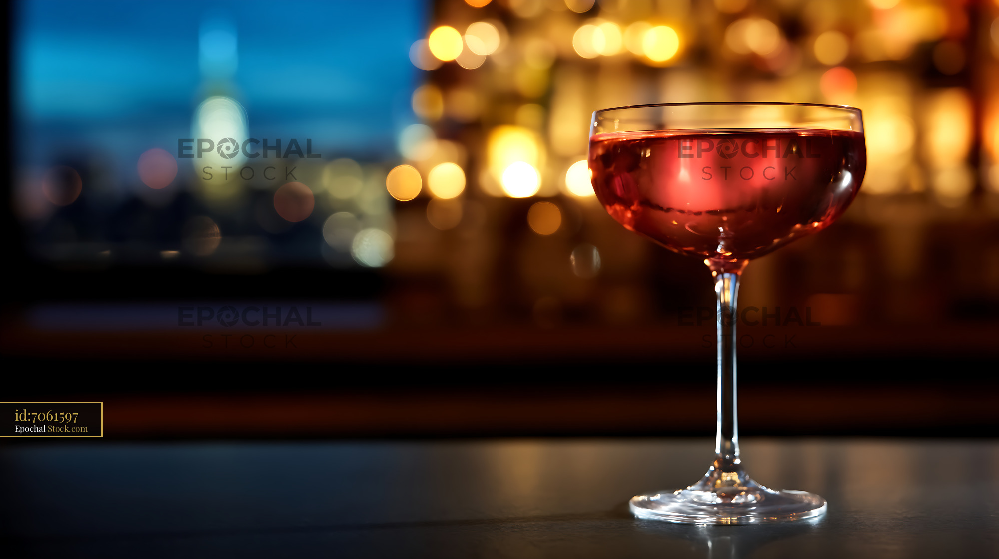 Bushwick Cocktail Evening Bar Counter - stock photo