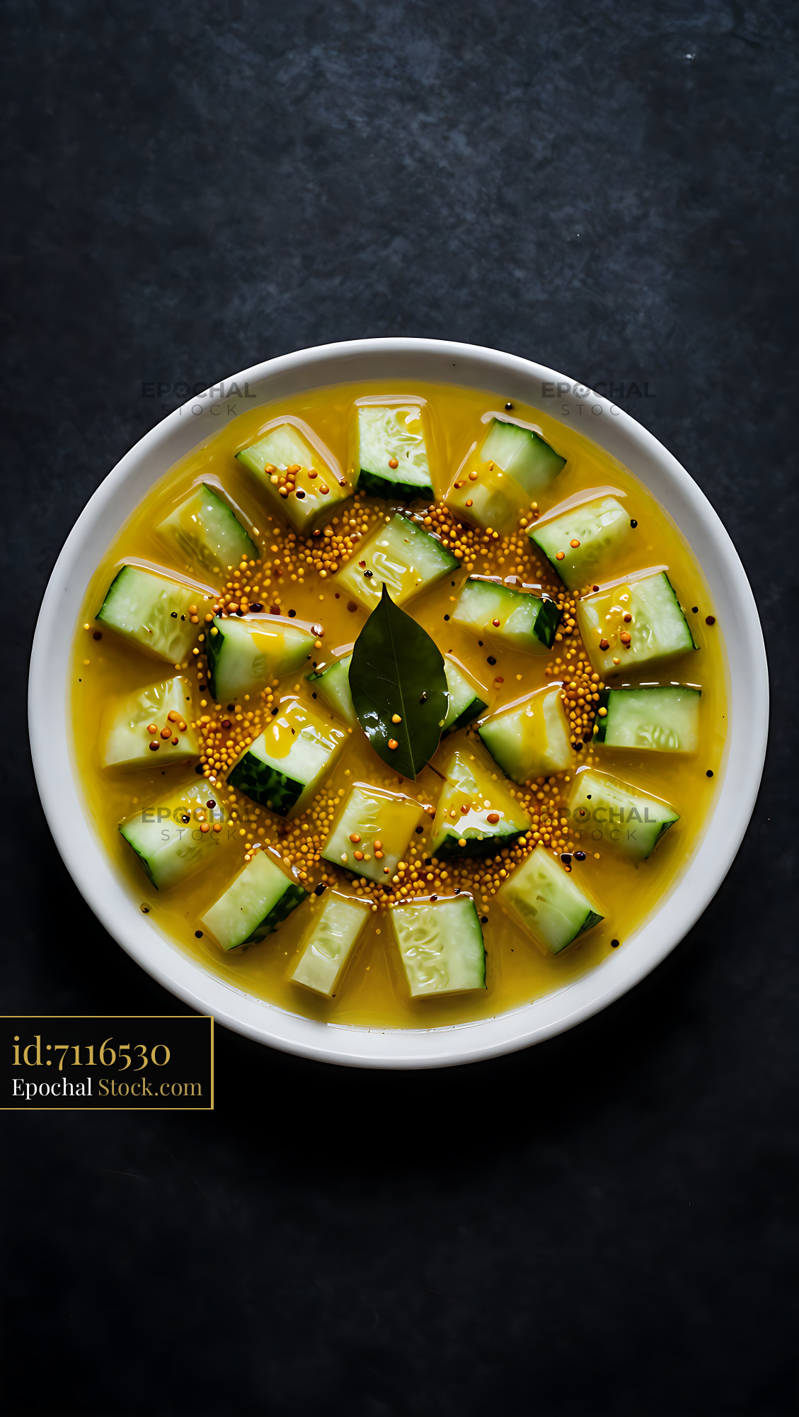 Kakdi Koshimbir Traditional Cucumber Salad - stock photo