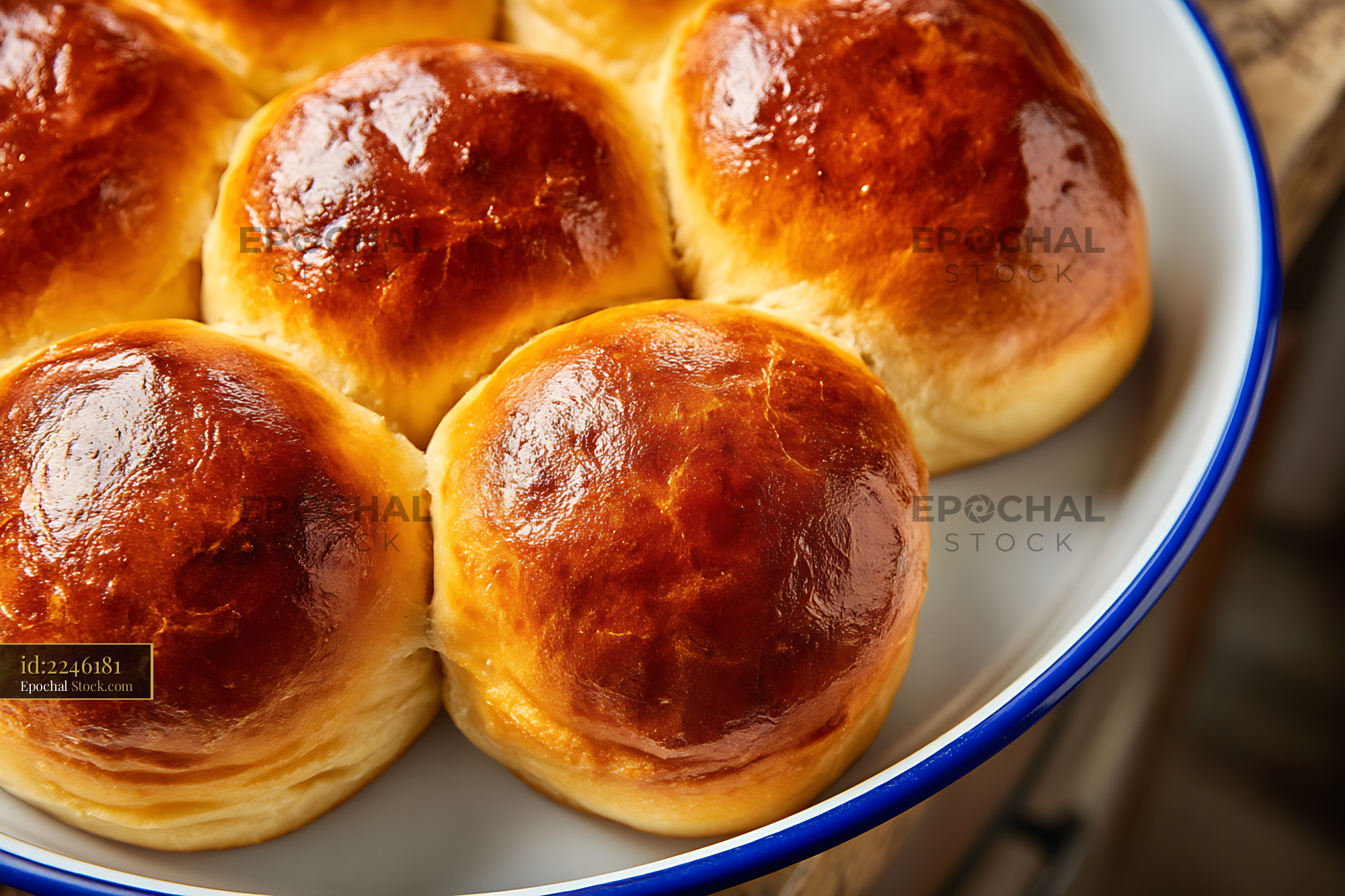 Golden Bierocks Freshly Baked German Meat Filled Bread Rolls Perfect Crust - stock photo