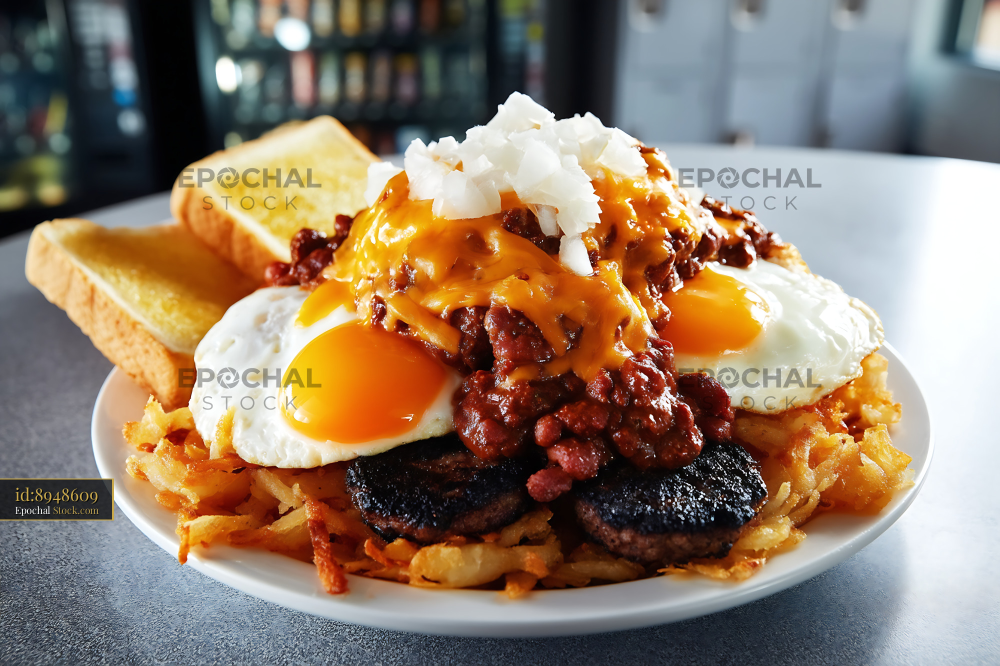 St. Louis Slinger Classic Breakfast Sandwich - stock photo