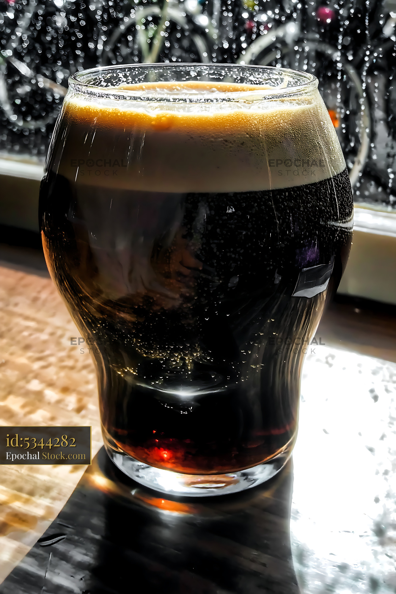 Nitro Caramel Coffee Cold Brew Carbonated - stock photo