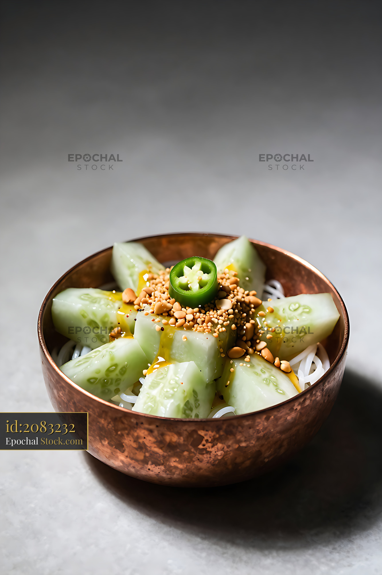 Kakdi Koshimbir Indian Cucumber Salad - stock photo