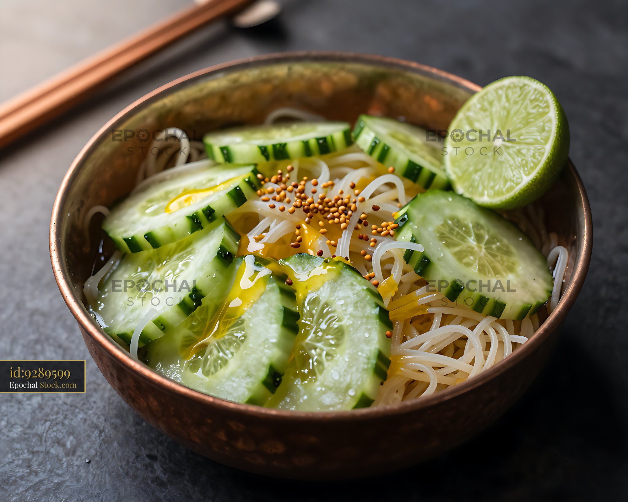 Kakdi Koshimbir: Indian Cucumber Salad - stock photo