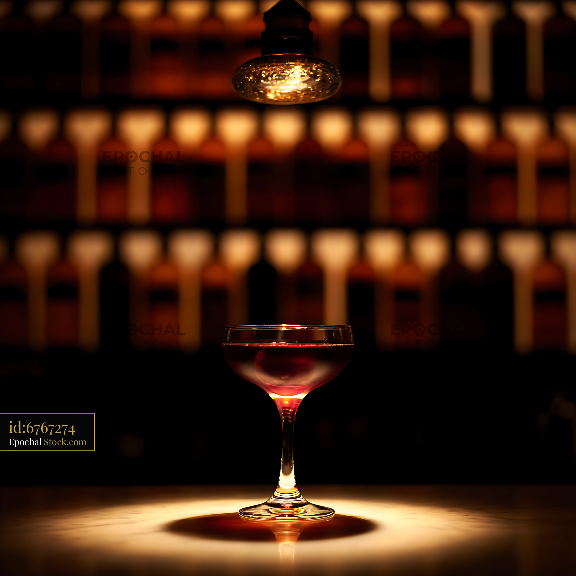 Bushwick Cocktail in Upscale Bar Lounge - stock photo