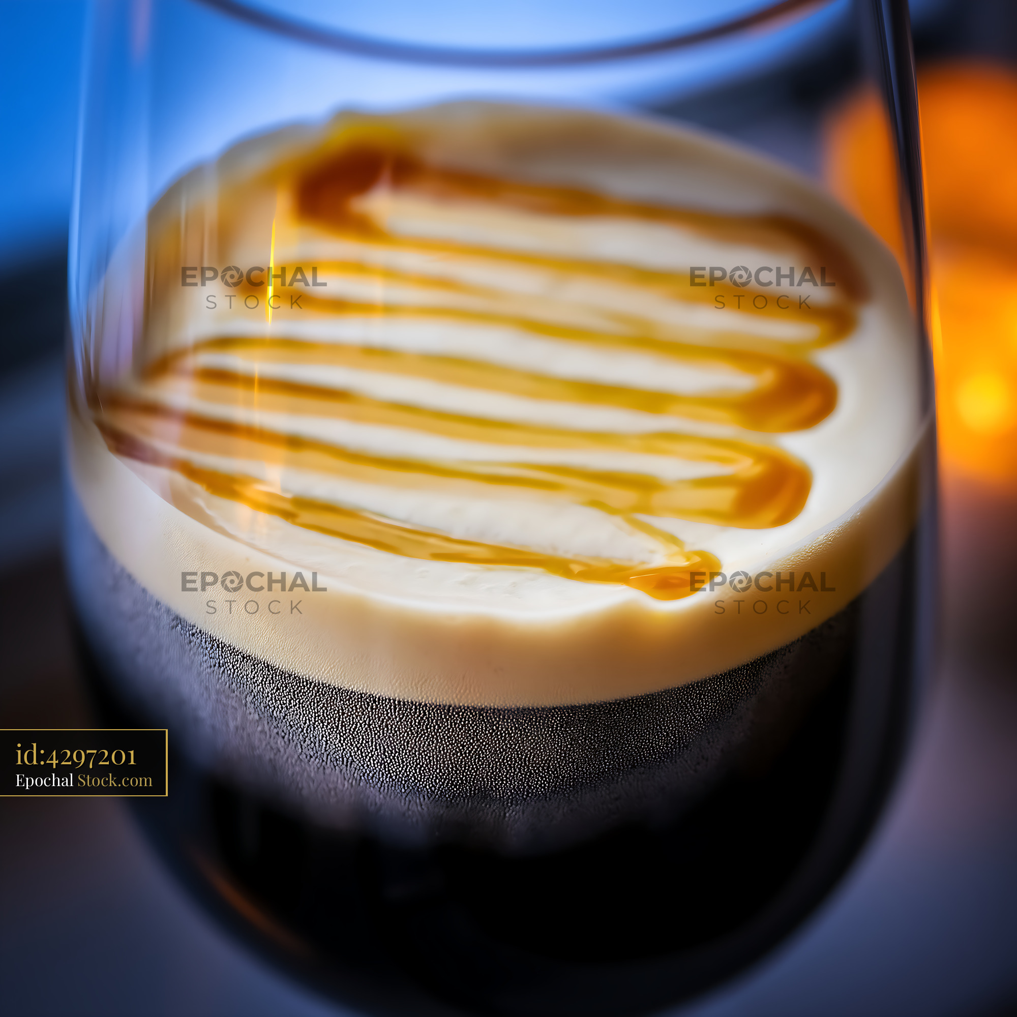 Nitro Caramel Coffee Drizzle - stock photo